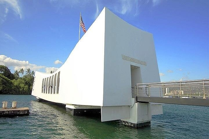 Battleships of WWII at Pearl Harbor from the Big Island - Photo 1 of 7